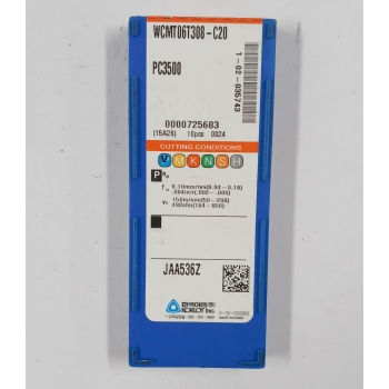 Płytki Wieloostrzowe WCMT06T308-C20 PC3500