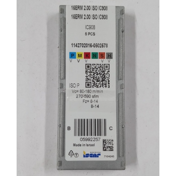 Płytki Wieloostrzowe 16ERM2.00 ISO IC908