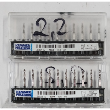 Wiertła Węglikowe fi2.2 SM32 L-105 KEMMER